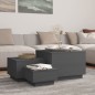 vidaXL Cajas de almacenaje con tapa 3 pzas madera maciza pino gris vidaXL Cajas de almacenaje con tapa 3 pzas madera maciza pino gris