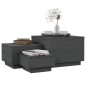 vidaXL Cajas de almacenaje con tapa 3 pzas madera maciza pino gris vidaXL Cajas de almacenaje con tapa 3 pzas madera maciza pino gris