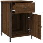 vidaXL Mesita de noche madera contrachapada marrón roble 40x42x60 cm vidaXL Mesita de noche madera contrachapada marrón roble 40x42x60 cm