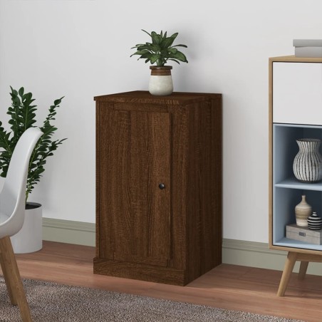vidaXL Aparador madera contrachapada marrón roble 37,5x35,5x67,5 cm