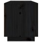 vidaXL Mueble de TV madera maciza de pino negro 80x35x40,5 cm