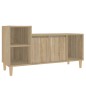 vidaXL Mueble para TV madera contrachapada roble Sonoma 100x35x55 cm vidaXL Mueble para TV madera contrachapada roble Sonoma 100x35x55 cm