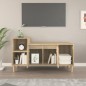 vidaXL Mueble para TV madera contrachapada roble Sonoma 100x35x55 cm vidaXL Mueble para TV madera contrachapada roble Sonoma 100x35x55 cm