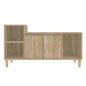 vidaXL Mueble para TV madera contrachapada roble Sonoma 100x35x55 cm vidaXL Mueble para TV madera contrachapada roble Sonoma 100x35x55 cm