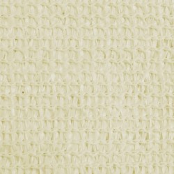 vidaXL Toldo de vela triangular HDPE 3,6x3,6x3,6 m color crema