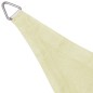vidaXL Toldo de vela triangular HDPE 3,6x3,6x3,6 m color crema vidaXL Toldo de vela triangular HDPE 3,6x3,6x3,6 m color crema