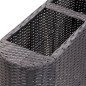 vidaXL Arriate de ratán sintético negro 80x25x40 cm vidaXL Arriate de ratán sintético negro 80x25x40 cm