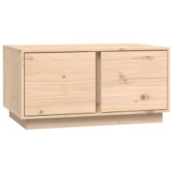 vidaXL Mesa de centro de madera maciza de pino 80x50x40 cm