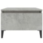 vidaXL Mesa auxiliar de madera contrachapada gris hormigón 50x46x35 cm