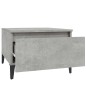 vidaXL Mesa auxiliar de madera contrachapada gris hormigón 50x46x35 cm