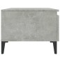 vidaXL Mesa auxiliar de madera contrachapada gris hormigón 50x46x35 cm