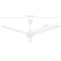 vidaXL Ventilador de techo blanco 142 cm vidaXL Ventilador de techo blanco 142 cm