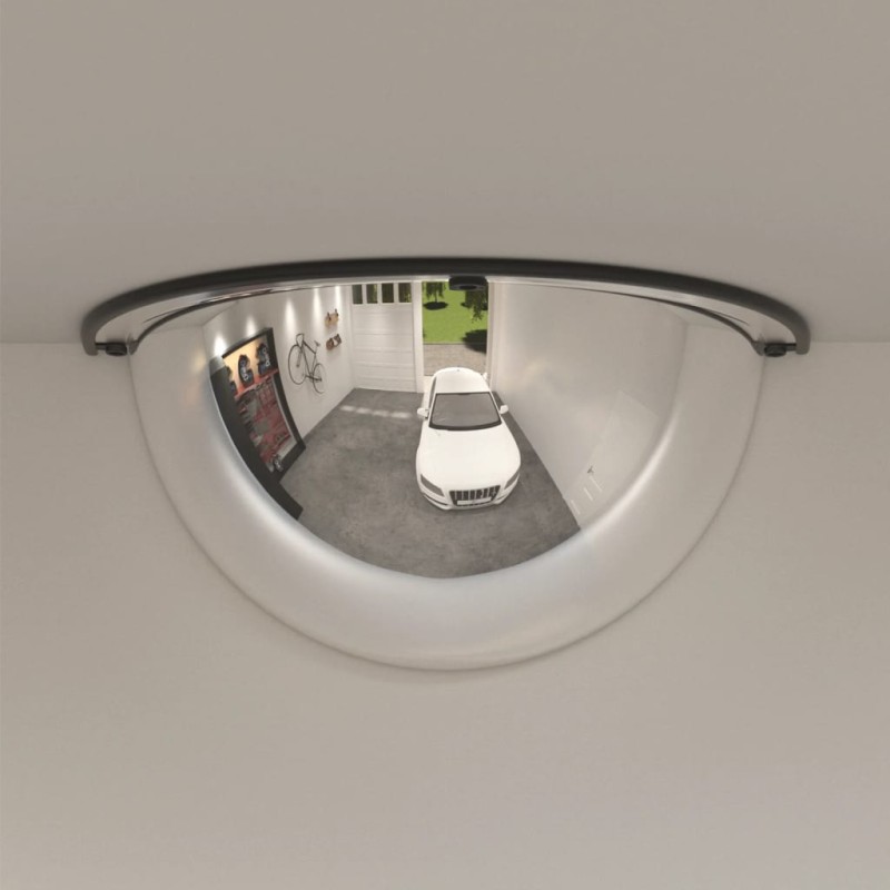 vidaXL Espejos de tráfico 2 uds mitad combada acrílico Ø30 cm vidaXL Espejos de tráfico 2 uds mitad combada acrílico Ø30 cm