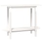 vidaXL Mesa consola de madera maciza de pino blanco 110x40x80 cm vidaXL Mesa consola de madera maciza de pino blanco 110x40x80 cm