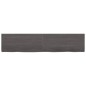 vidaXL Estante pared madera roble tratada marrón oscuro 180x40x(2-6)cm vidaXL Estante pared madera roble tratada marrón oscuro 180x40x(2-6)cm