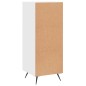 vidaXL Aparador de madera contrachapada blanco brillante 34,5x34x90 cm vidaXL Aparador de madera contrachapada blanco brillante 34,5x34x90 cm