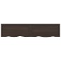 vidaXL Estante pared madera roble tratada marrón oscuro 180x40x(2-6)cm vidaXL Estante pared madera roble tratada marrón oscuro 180x40x(2-6)cm