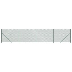 vidaXL Cerca de alambre con brida verde 1,4x10 m