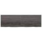vidaXL Estante pared madera roble tratada marrón oscuro 200x60x(2-6)cm vidaXL Estante pared madera roble tratada marrón oscuro 200x60x(2-6)cm