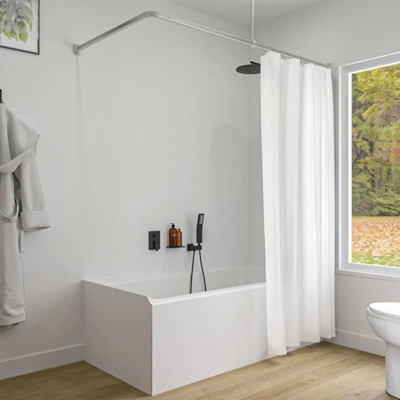 Sealskin Barra de cortina de ducha Easy-Roll aluminio mate Sealskin Barra de cortina de ducha Easy-Roll aluminio mate