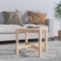 vidaXL Mesa de centro de madera maciza de pino 62,5x45 cm vidaXL Mesa de centro de madera maciza de pino 62,5x45 cm