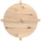 vidaXL Mesa de centro de madera maciza de pino 62,5x45 cm vidaXL Mesa de centro de madera maciza de pino 62,5x45 cm