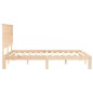vidaXL Estructura de cama con cabecero madera maciza 160x200 cm vidaXL Estructura de cama con cabecero madera maciza 160x200 cm