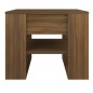 vidaXL Mesa de centro madera contrachapada roble marrón 55,5x55x45 cm