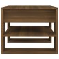 vidaXL Mesa de centro madera contrachapada roble marrón 55,5x55x45 cm