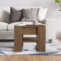 vidaXL Mesa de centro madera contrachapada roble marrón 55,5x55x45 cm