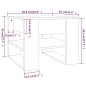 vidaXL Mesa de centro madera contrachapada roble marrón 55,5x55x45 cm
