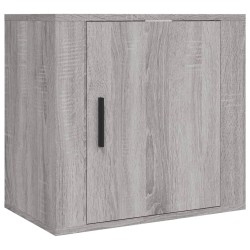 vidaXL Mesita de noche de pared gris Sonoma 50x30x47 cm