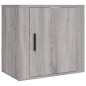 vidaXL Mesita de noche de pared gris Sonoma 50x30x47 cm
