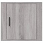 vidaXL Mesita de noche de pared gris Sonoma 50x30x47 cm