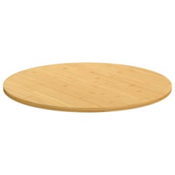 vidaXL Tablero de mesa de bambú Ø90x1,5 cm