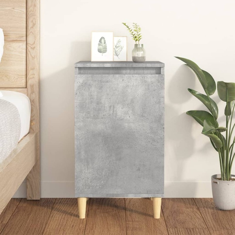 vidaXL Mesita de noche madera contrachapada gris hormigón 40x35x70 cm vidaXL Mesita de noche madera contrachapada gris hormigón 40x35x70 cm