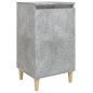 vidaXL Mesita de noche madera contrachapada gris hormigón 40x35x70 cm vidaXL Mesita de noche madera contrachapada gris hormigón 40x35x70 cm