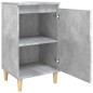 vidaXL Mesita de noche madera contrachapada gris hormigón 40x35x70 cm vidaXL Mesita de noche madera contrachapada gris hormigón 40x35x70 cm