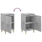 vidaXL Mesita de noche madera contrachapada gris hormigón 40x35x70 cm vidaXL Mesita de noche madera contrachapada gris hormigón 40x35x70 cm