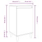 vidaXL Mesita de noche madera contrachapada gris hormigón 40x35x70 cm vidaXL Mesita de noche madera contrachapada gris hormigón 40x35x70 cm