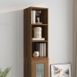 vidaXL Armario pared madera contrachapada marrón roble 34,5x32,5x90 cm