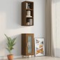 vidaXL Armario pared madera contrachapada marrón roble 34,5x32,5x90 cm