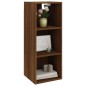 vidaXL Armario pared madera contrachapada marrón roble 34,5x32,5x90 cm