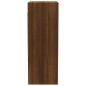 vidaXL Armario pared madera contrachapada marrón roble 34,5x32,5x90 cm