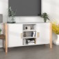 vidaXL Aparador de madera contrachapada blanco 107x38x60 cm vidaXL Aparador de madera contrachapada blanco 107x38x60 cm
