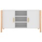 vidaXL Aparador de madera contrachapada blanco 107x38x60 cm vidaXL Aparador de madera contrachapada blanco 107x38x60 cm