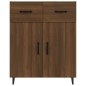 vidaXL Aparador de madera de ingeniería marrón roble 69,5x34x90 cm vidaXL Aparador de madera de ingeniería marrón roble 69,5x34x90 cm