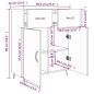 vidaXL Aparador de madera de ingeniería marrón roble 69,5x34x90 cm vidaXL Aparador de madera de ingeniería marrón roble 69,5x34x90 cm