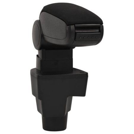 vidaXL Reposabrazos para coche ABS negro 15,5x32x(41-54) cm