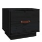 vidaXL Mesita de noche madera maciza de pino negro 40x34x35 cm vidaXL Mesita de noche madera maciza de pino negro 40x34x35 cm